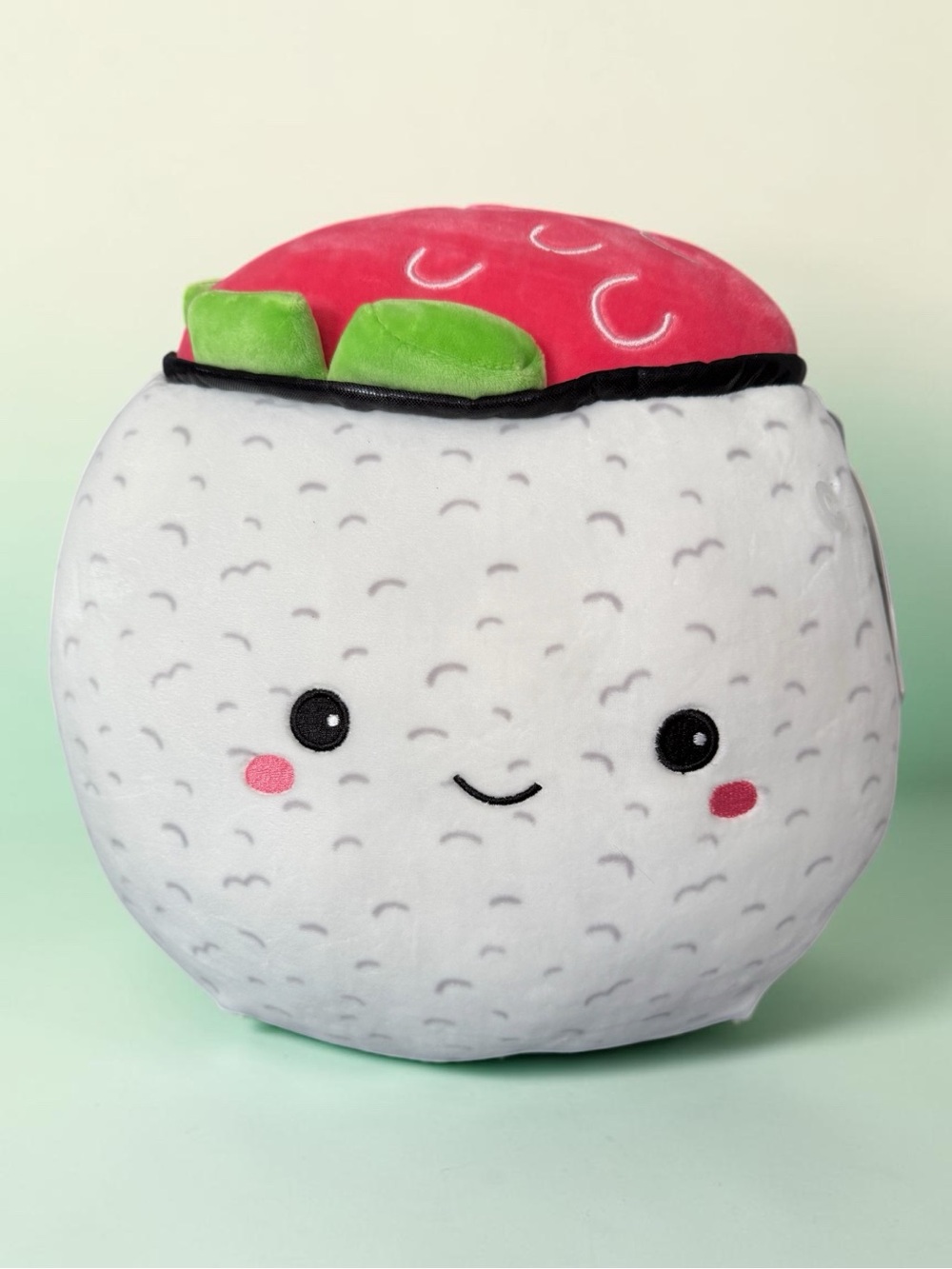 Plush Sushi Roll Toy - White & Pink Cute Kawaii Plush